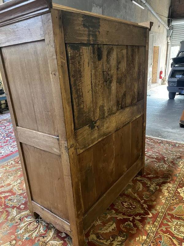 Louis XV period low cabinet in solid oak