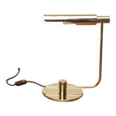 Mid-century minimalist brass table lamp by Rosemarie & Rico Baltensweiler for Baltensweiler.