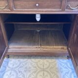 Red marble vanity unit