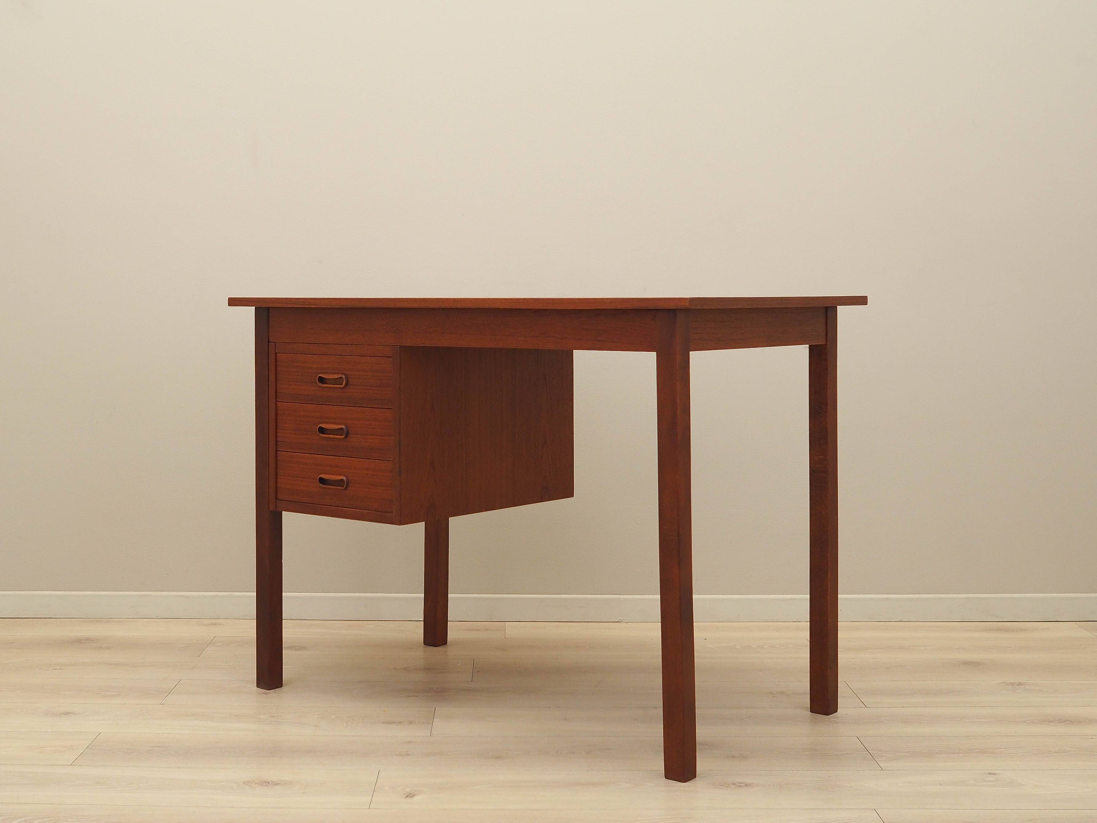 Teak desk, Danish design, 1970s, production: Denmark