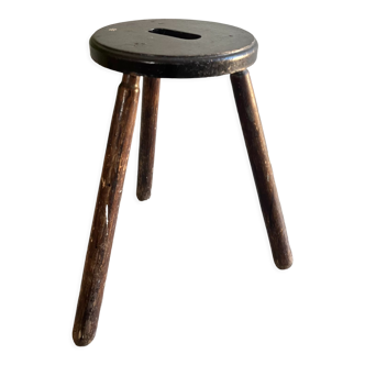 Wooden tripod stool