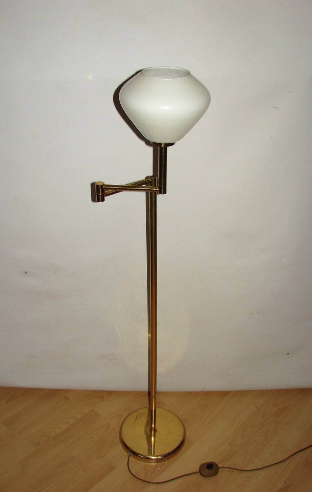 Brass floor lamp , 1970s.