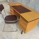 Adult desk, scandinavian type, 1970 and roneo chair