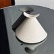Pair of cream and grey ceramic vases from the 1970s