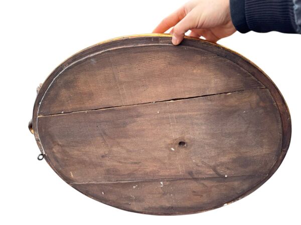 Miroir rond au ruban de style Louis XVI – 19eme