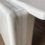 Coffee table in carrara marble with 3 modular elements, italian design ca 1970