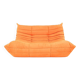 Sofa Togo designed Linge Roset Small Settee Juicy Orange Color
