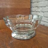 Vintage 70s glass caviar salad bowl