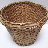 Wicker storage basket paper basket