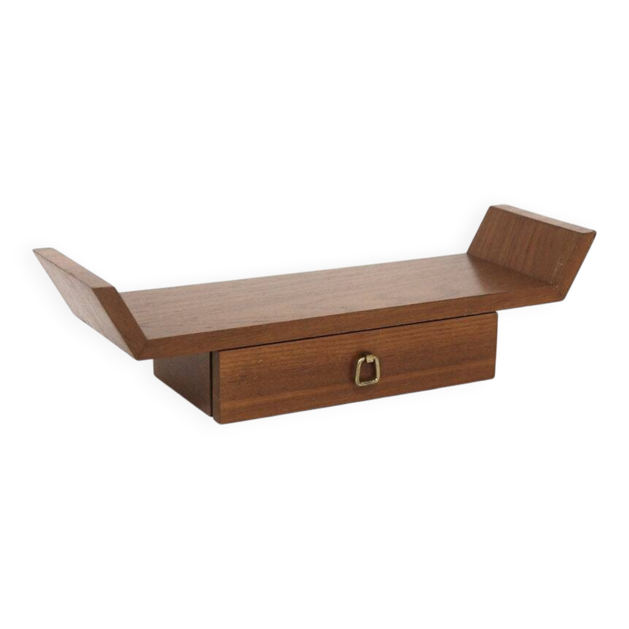 Scandinavian teak wall shelf, Sweden, 1960s