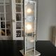 chrome and glass table lamp