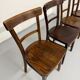 Set of 4 vintage 1950s thonet bistro chairs in wood