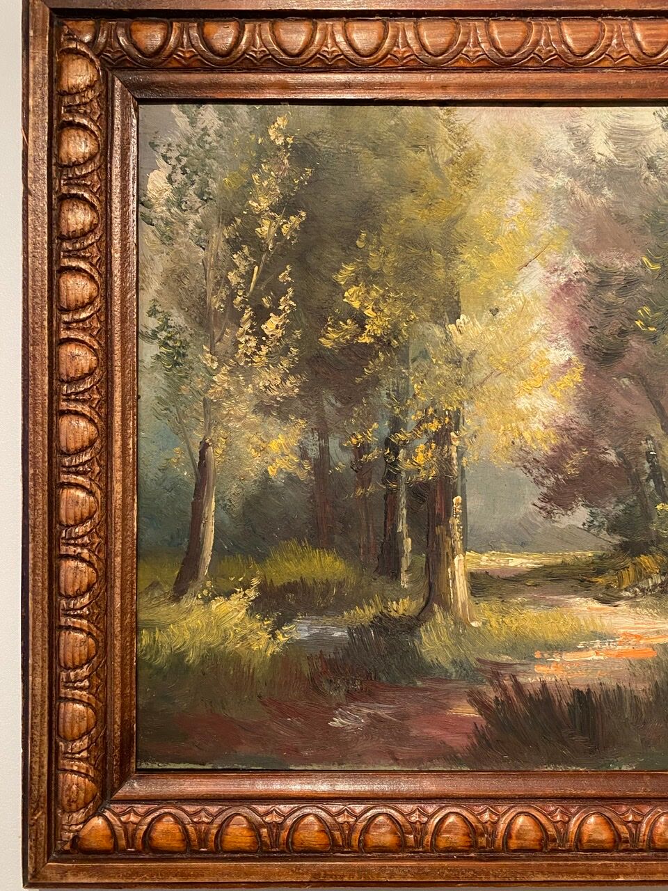 Painting, Landscape, Lyon School, mid-20th century
