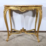 Small Middle Table in Golden Wood, Louis XV style – Late 19th century