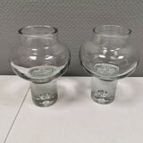 Two crystal glass vases from Polish Krosno glass