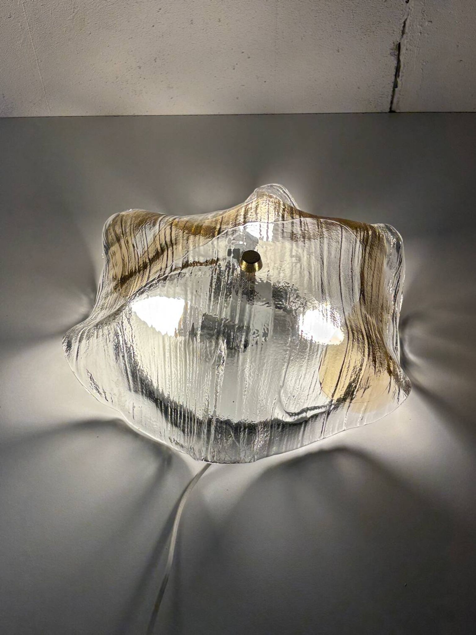 Ensemble Kalmar Murano, plafonnier et appliques
