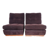 Paire de chauffeuses Roche Bobois