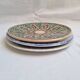 Hand-painted artisanal flat plates