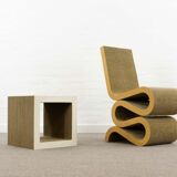 Wiggle chair with coffee table by Frank O. Gehry for Vitra
