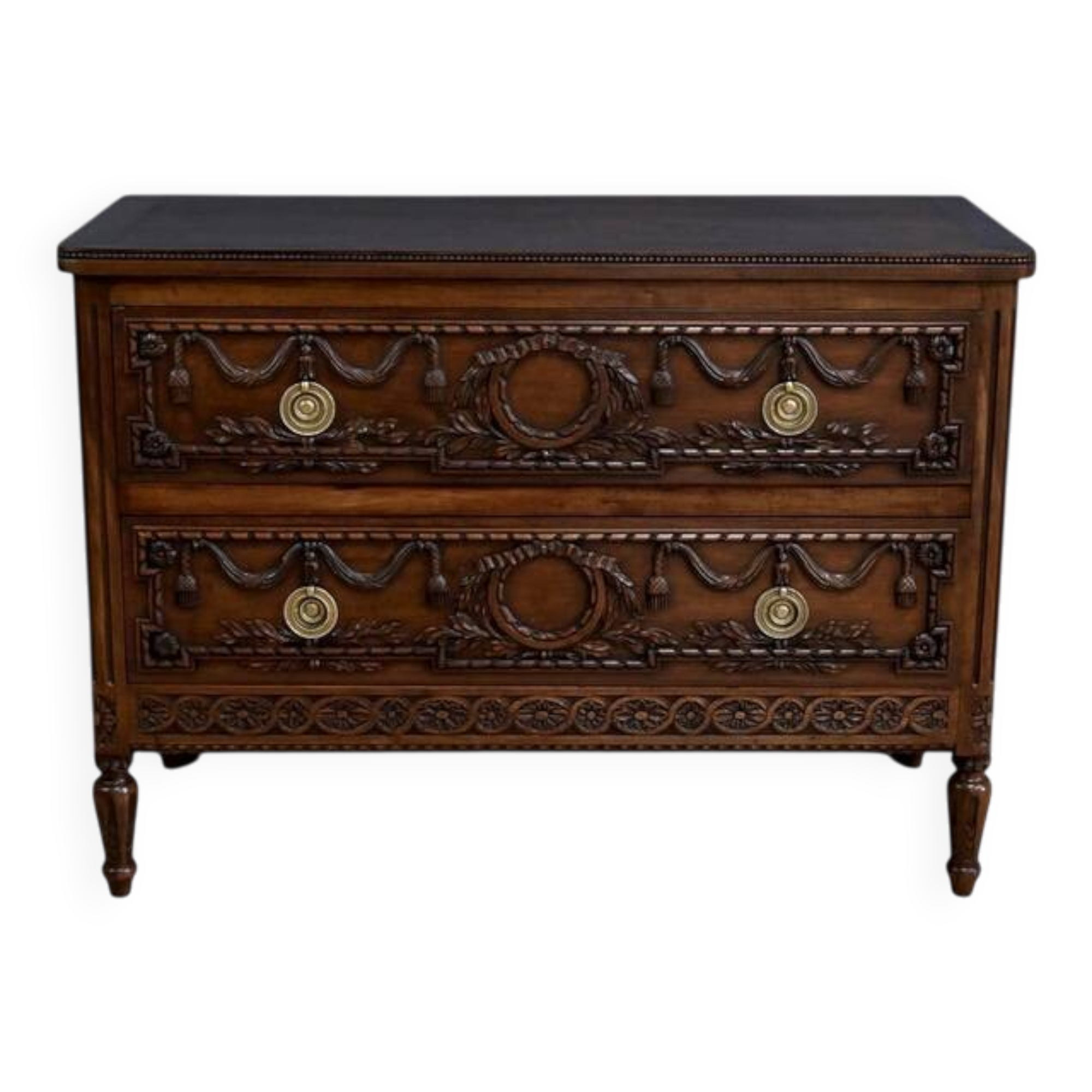 Walnut chest of drawers, Louis XVI style – Mid-20th century