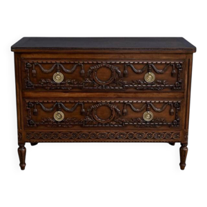 Commode en noyer, style - louis