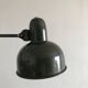 1950s English green workshop lamp