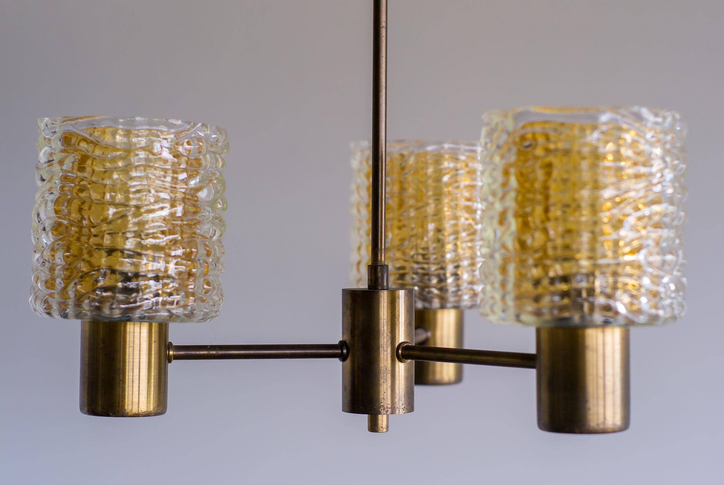 Modern mid-century chandelier by Carl Fagerlund