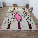 Vintage Azilal rug 306x195 cm - Colorful and geometric patterns