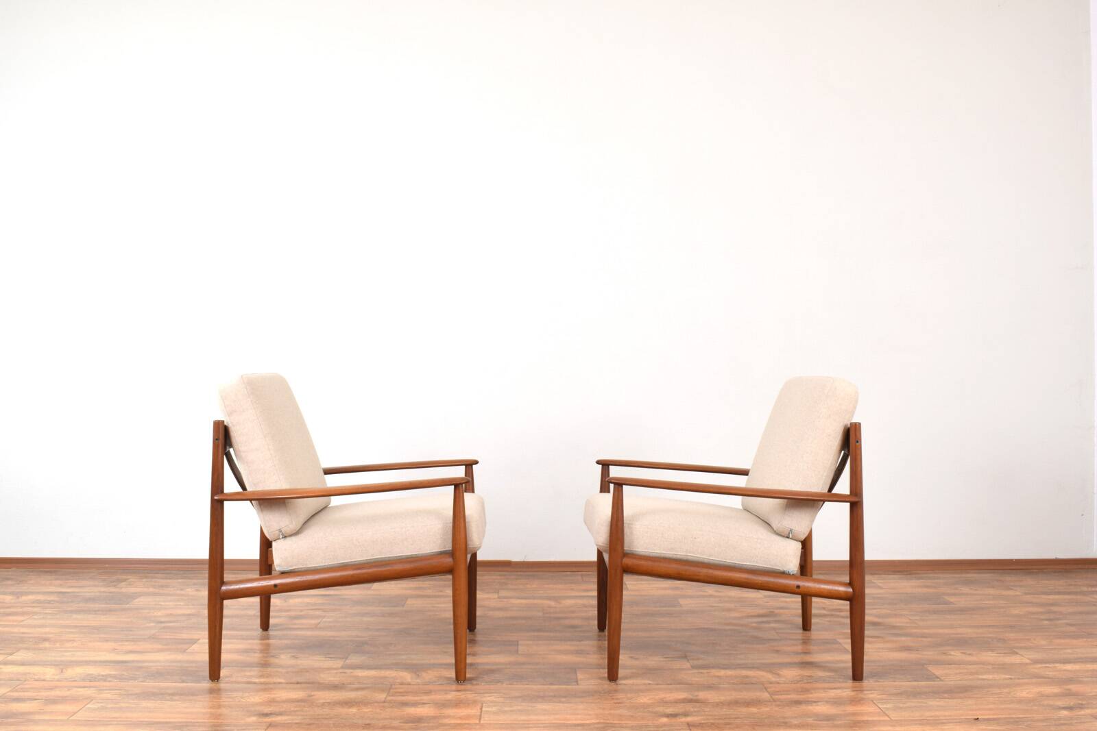 Mid-Century Danish Teak Lounge Chairs by Grete Jalk for France & Son, 1960s