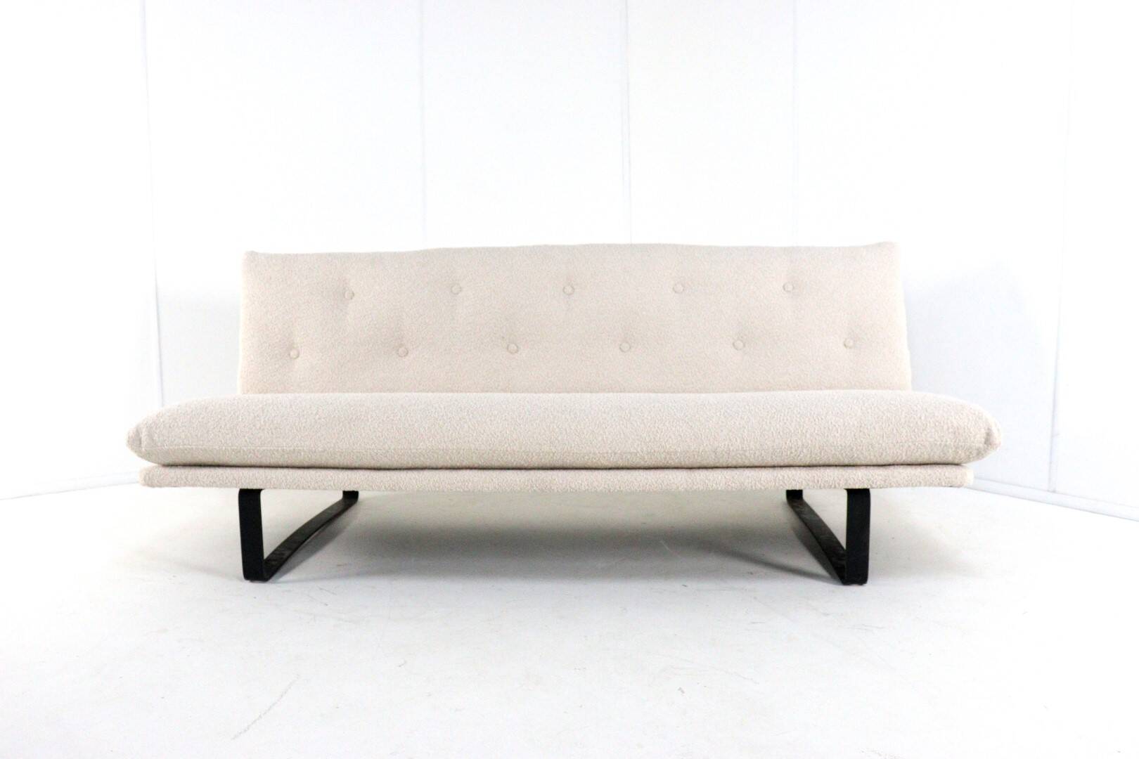 Kho Liang Ie Artifort sofa C684 - new upholstery teddy fabric