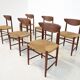 Mid-Century Set of 6 Chairs Model 316 by Peter Hvidt & Orla Mølgaard Nielsen for Søborg Møbelfabrik