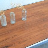 Coffee table with chrome base * 152.5 cm