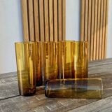 6 Verres ambrés
