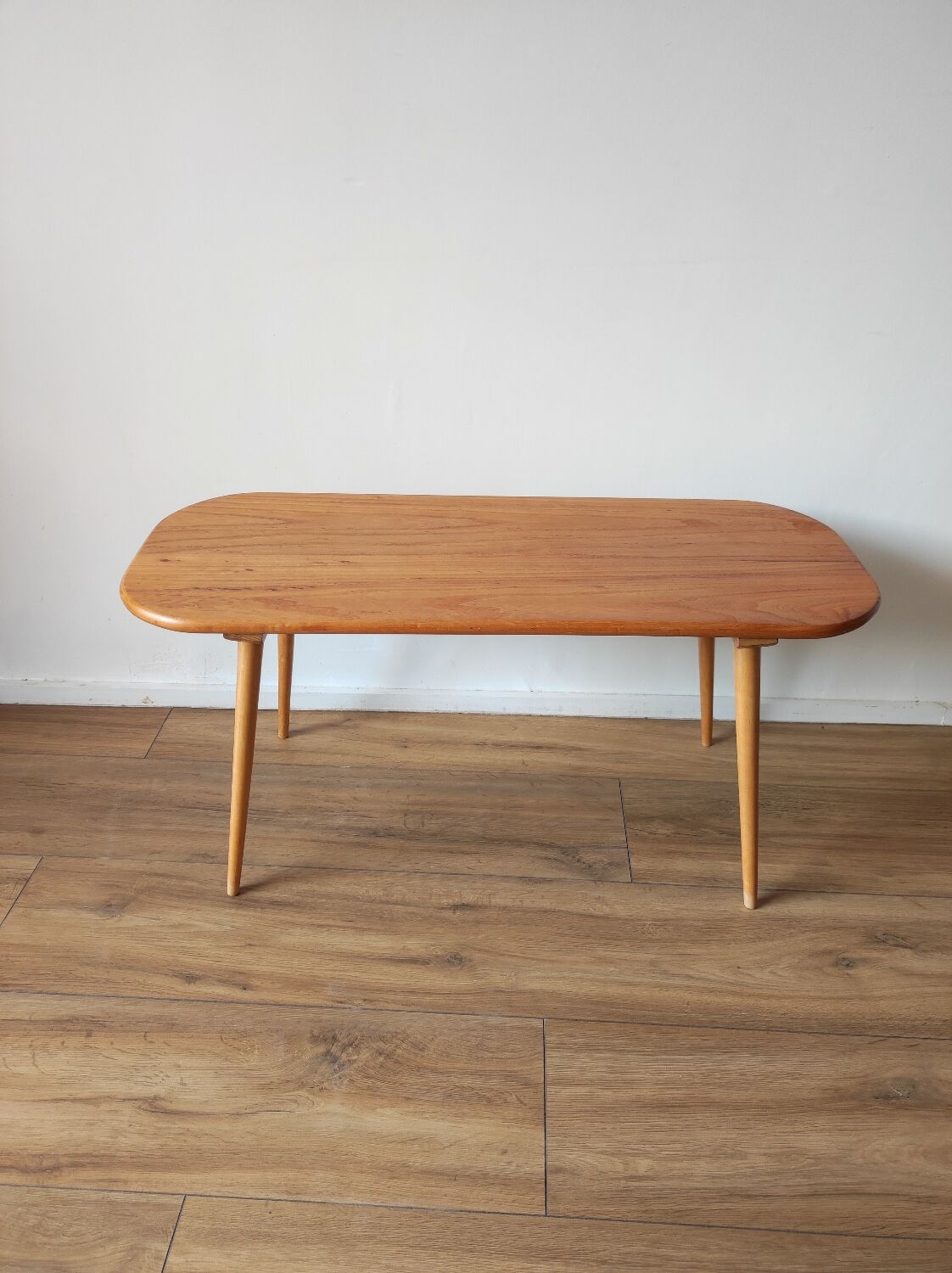 Scandinavian coffee table in solid elm