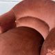 Vintage pink armchair / one seat / fringed armchair