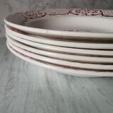 Set of 6 hollow plates Versailles
