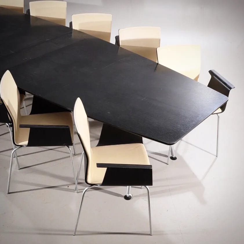 Conference table set and chairs "Skandiform"