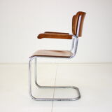 Restored Bauhaus Chrome Chair by Rudolf Vichr Prag, 1930s