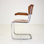 Restored Bauhaus Chrome Chair by Rudolf Vichr Prag, 1930s