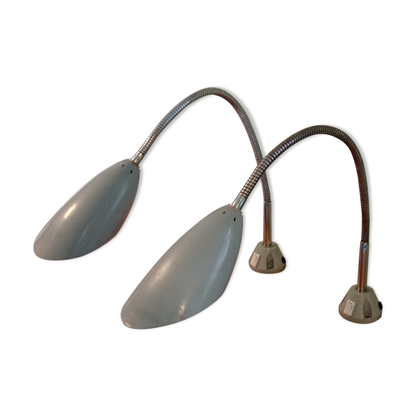 Pair of flexible industrial lamps