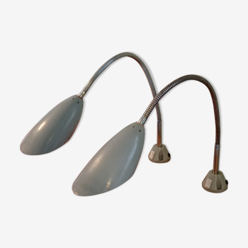 Paire de lampes industrielles flexibles