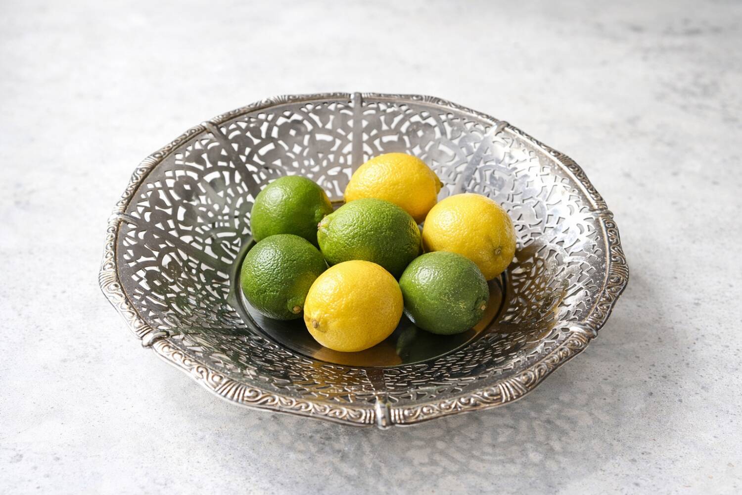 Italian design basket Alessi perforated stainless steel