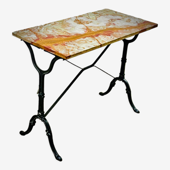 Bistro table marble top