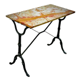 Bistro table marble top