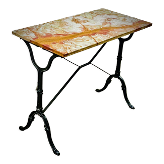 Bistro table marble top