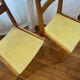 Vintage chairs in wood and skai legs from the 1950s