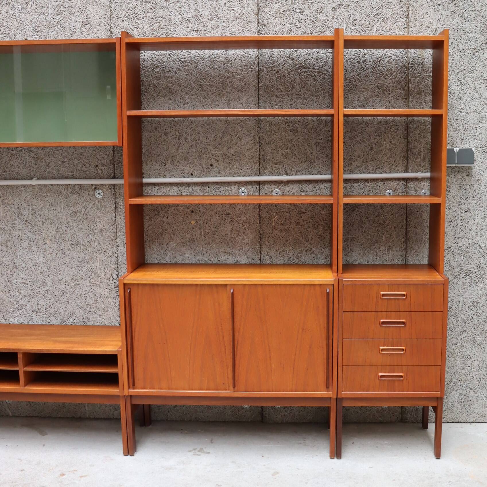 Bibliothèque scandinave modulable années 60
