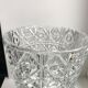 Large molded glass vase 50s art deco style