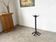 Large wrought iron floor candlestick, folk art, around 1900