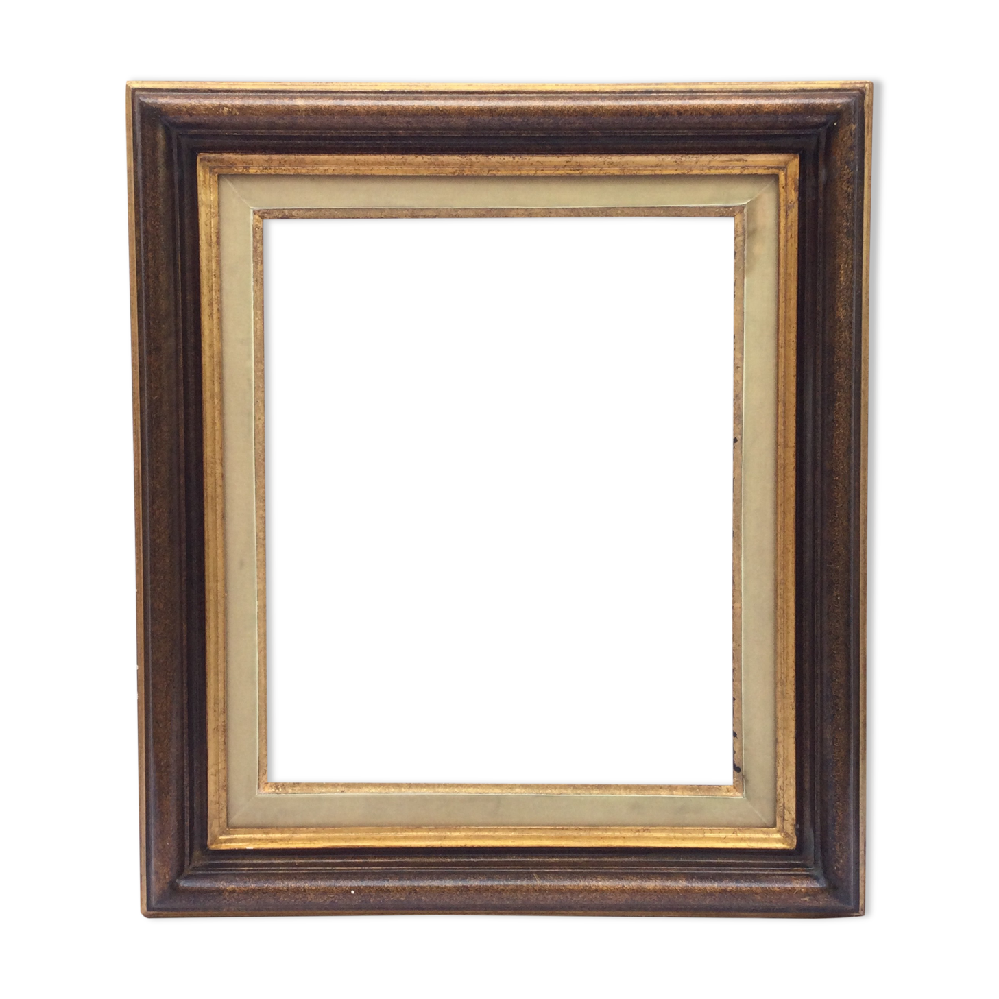 Gilded wooden frame and fabric